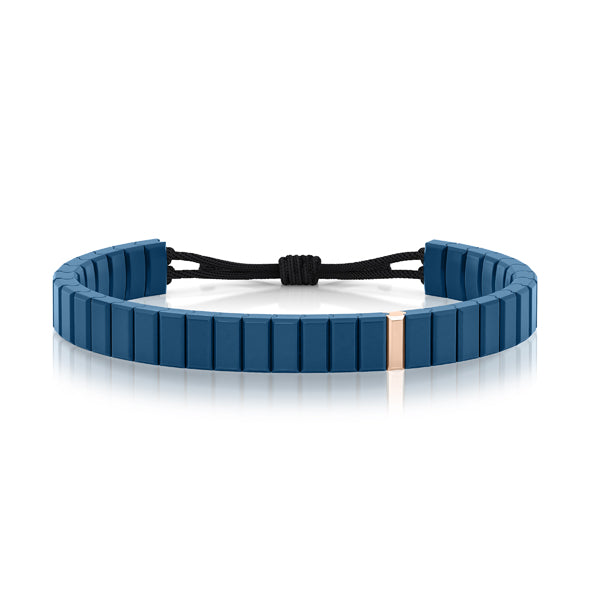 bracelet cordon diamant(s)  naturel(s) de mine extra blanc or rose ceramique salted butter