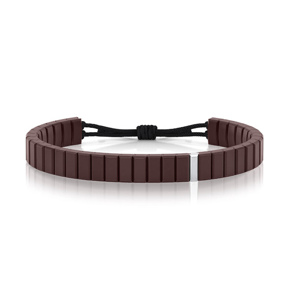 bracelet cordon diamant(s)  naturel(s) de mine extra blanc or blanc ceramique salted butter