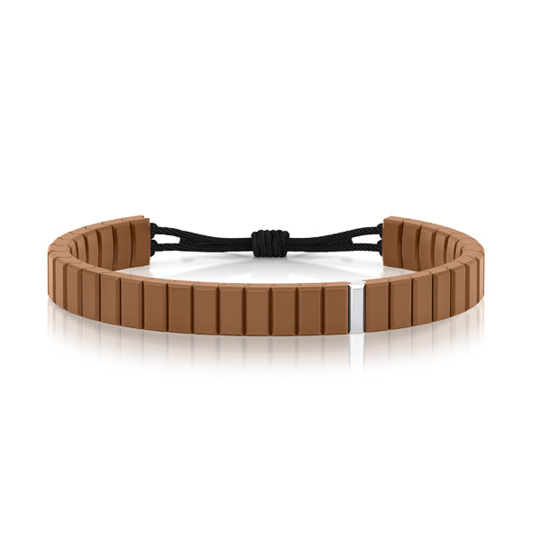 bracelet cordon diamant(s)  naturel(s) de mine extra blanc or blanc ceramique salted butter