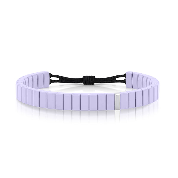 bracelet cordon diamant(s)  naturel(s) de mine extra blanc or blanc ceramique salted butter