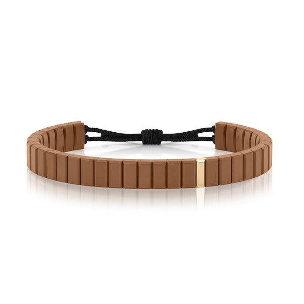 bracelet cordon diamant(s)  naturel(s) de mine extra blanc or jaune ceramique salted butter