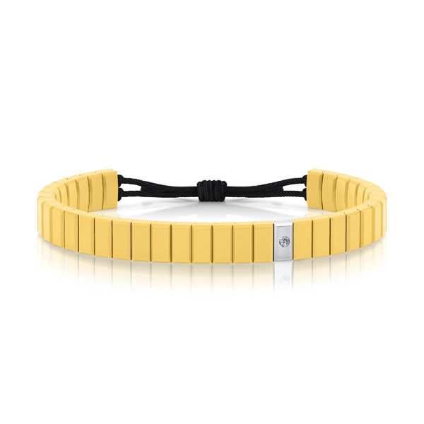 bracelet cordon diamant(s)  naturel(s) de mine extra blanc argent ceramique salted butter