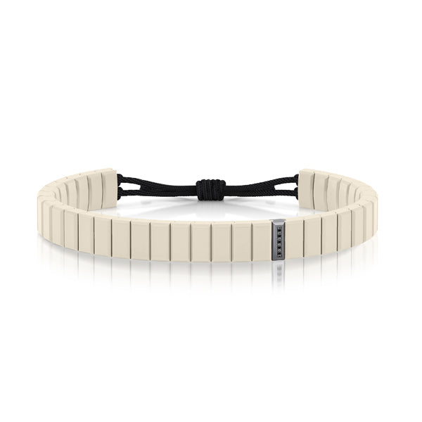 bracelet cordon diamant noir or noir ceramique salted butter