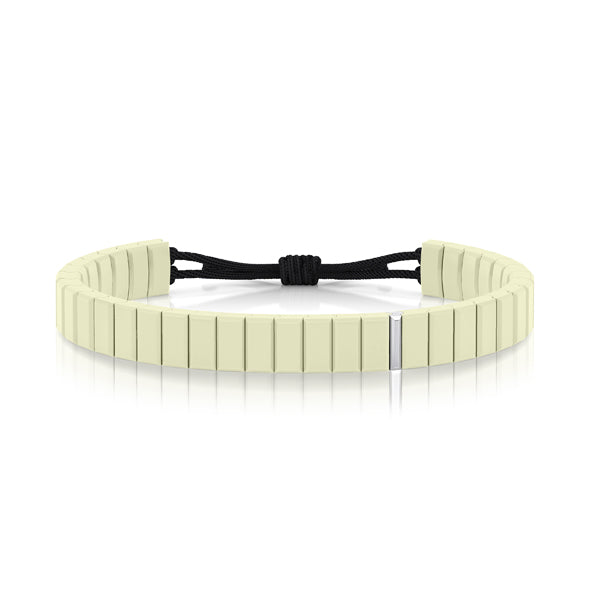 bracelet cordon or blanc ceramique salted butter