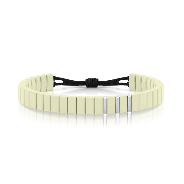 bracelet cordon or blanc ceramique salted butter