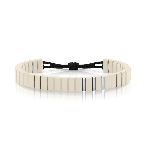 bracelet cordon or blanc ceramique salted butter