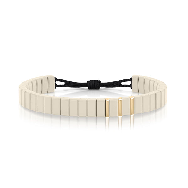 bracelet cordon or jaune ceramique salted butter